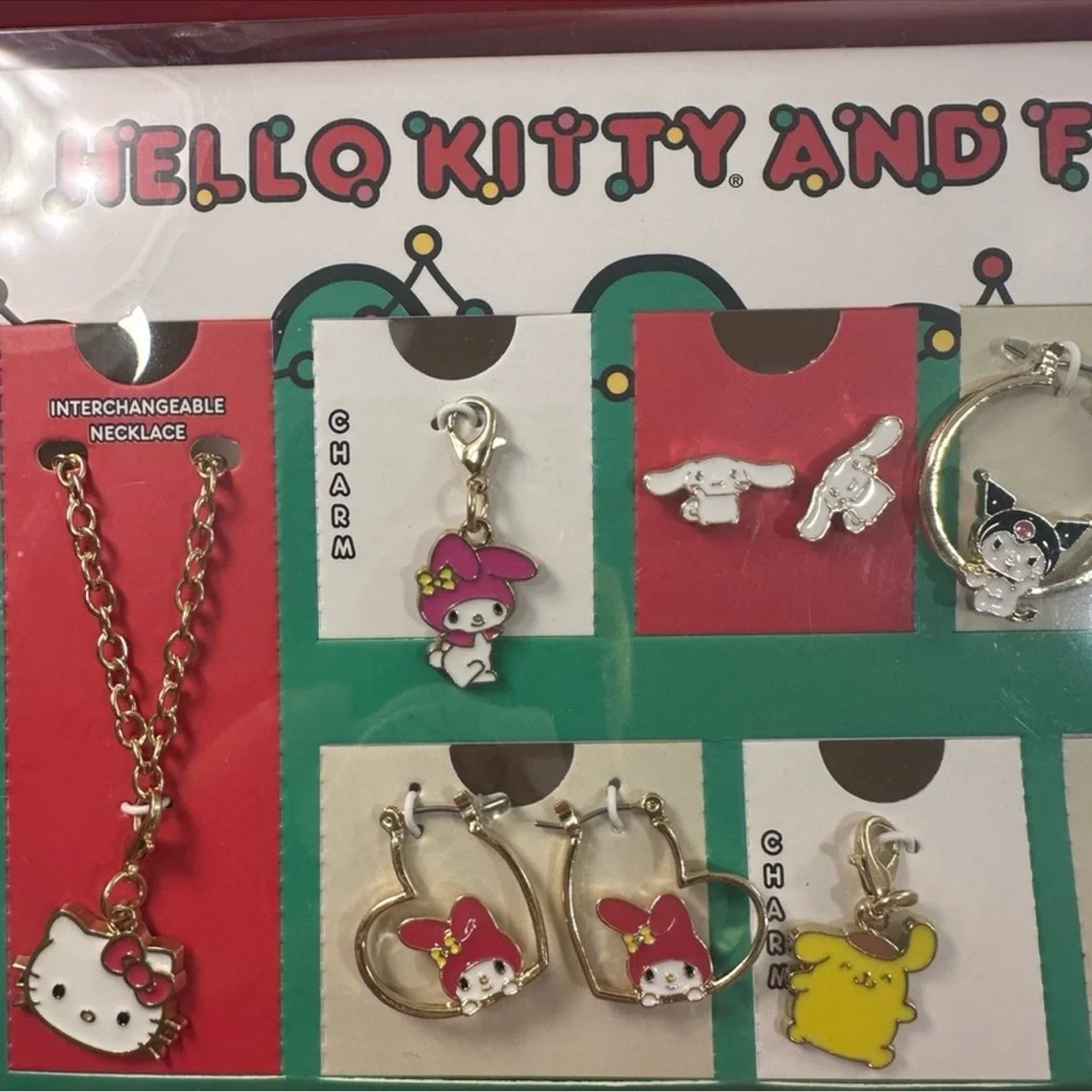 🆕 Hello Kitty 12 Day Jewelry Set & Travel Organizer